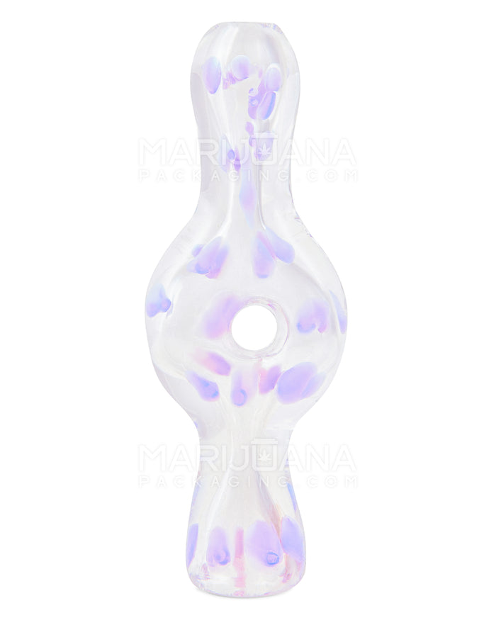 Speckled Donut Chillum Hand Pipe | 3.5in Long - Glass - Assorted Image