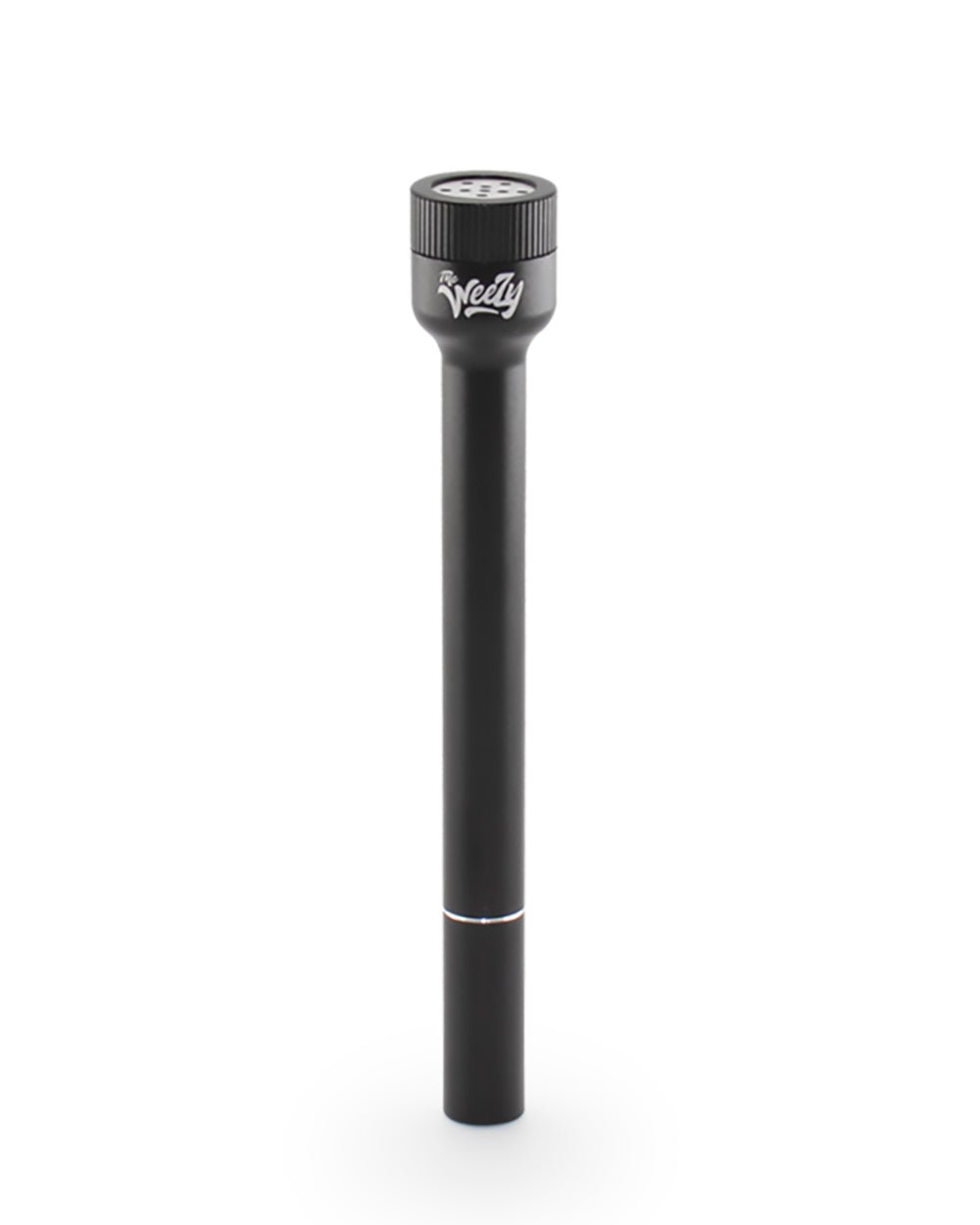 CTIP | Weezy Straight Smoking Pipe | 4in Long - Aluminum - Black - 2