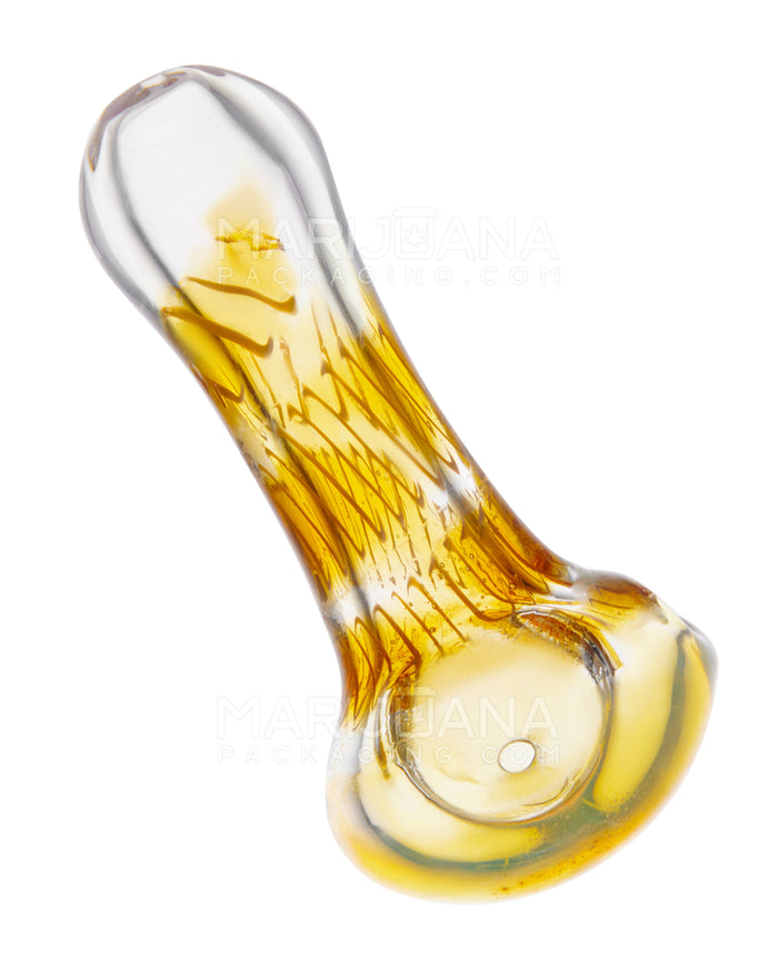 Spiral & Fumed Peanut Spoon Hand Pipe | 2.75in Long - Glass - Assorted Image