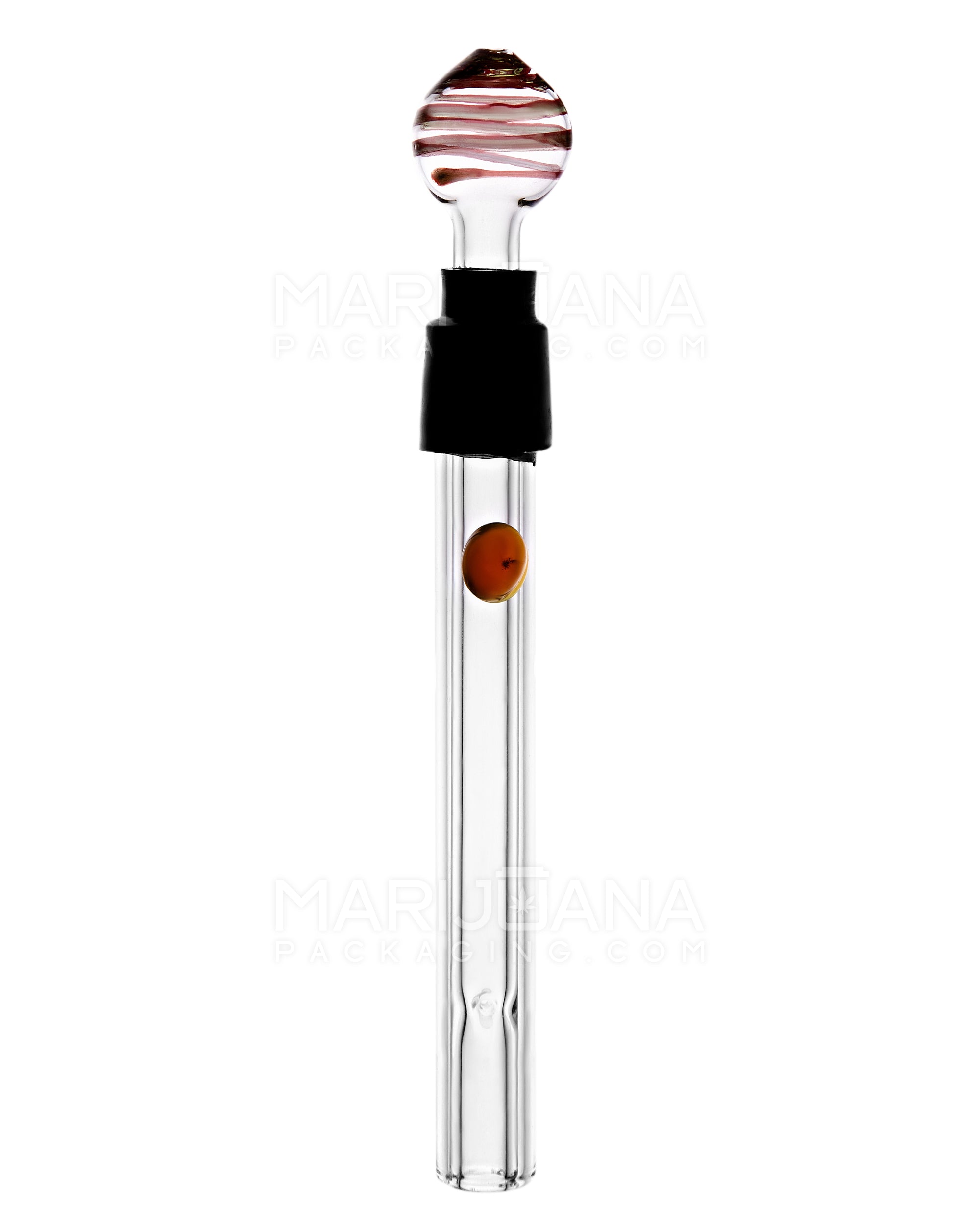 Swirl Glass Blunt w/ Knocker | 4.5in Long - Glass - Assorted - 6