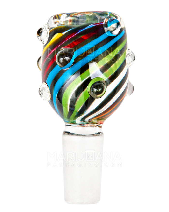 Swirl Multi Knocker Bowl | Glass - 14mm Male - Assorted Image