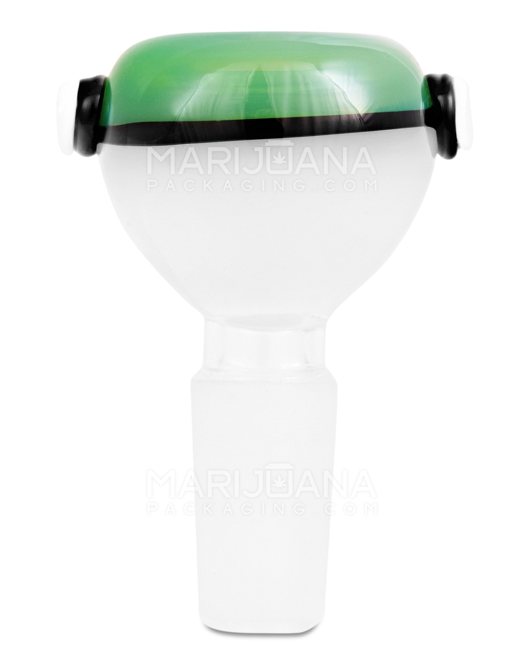 Pokeball Style Bowl | Glass - 14mm Male - Green - 2