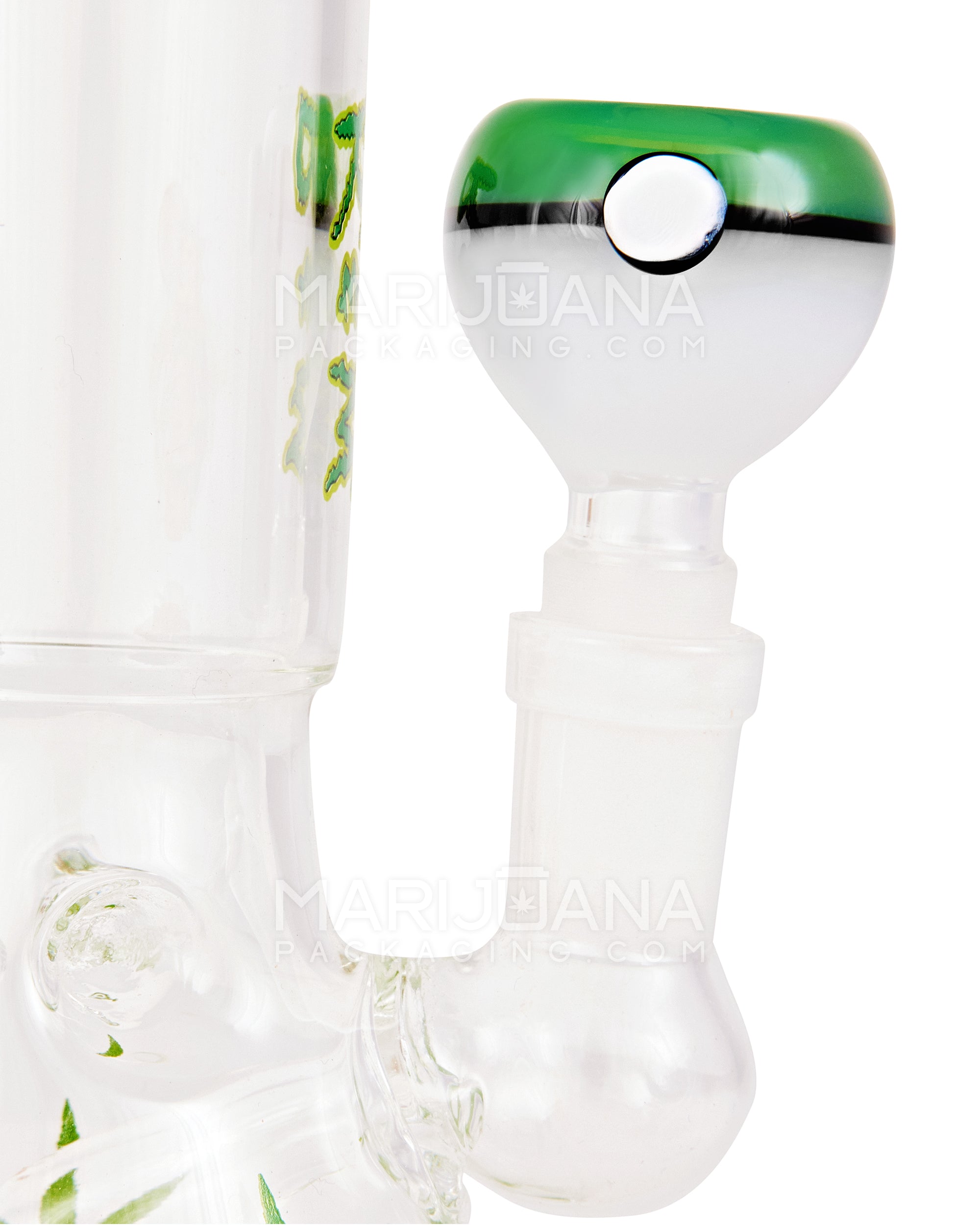 Pokeball Style Bowl | Glass - 14mm Male - Green - 4