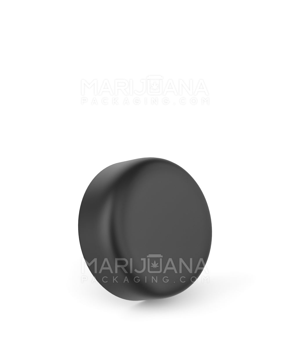 Child Resistant Dome Push Down & Turn Plastic Caps w/ Foil Liner | 38mm - Matte Black | Sample - 1