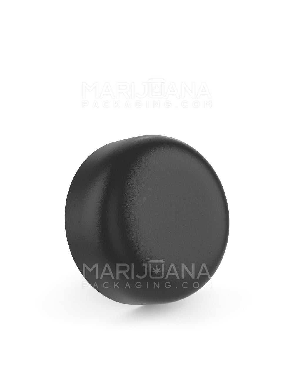 Child Resistant Dome Push Down & Turn Plastic Caps w/ Heat Seal Liner | 53mm - Matte Black | Sample - 1