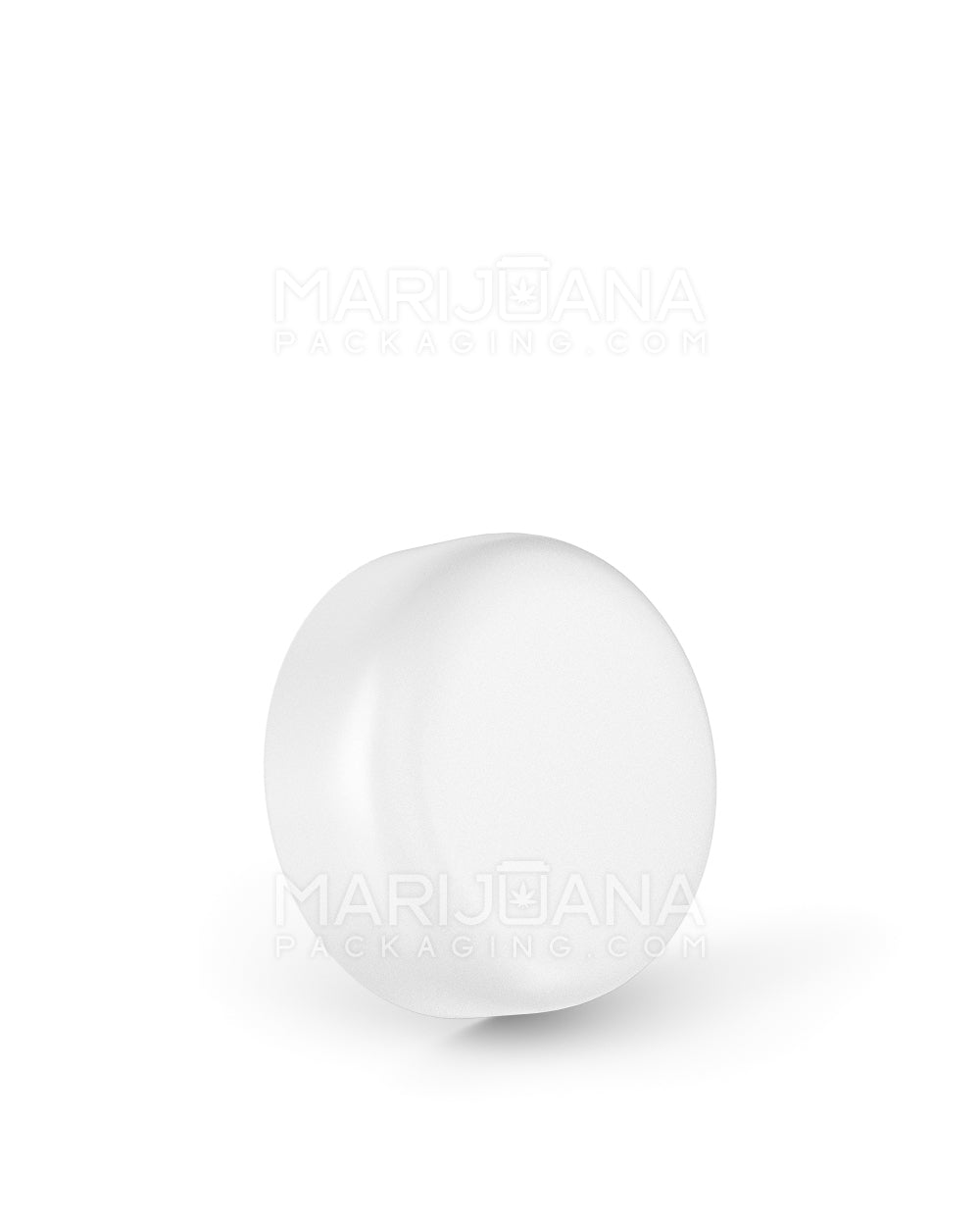 Child Resistant Dome Push Down & Turn Plastic Caps w/ Foil Liner | 38mm - Matte White | Sample - 1