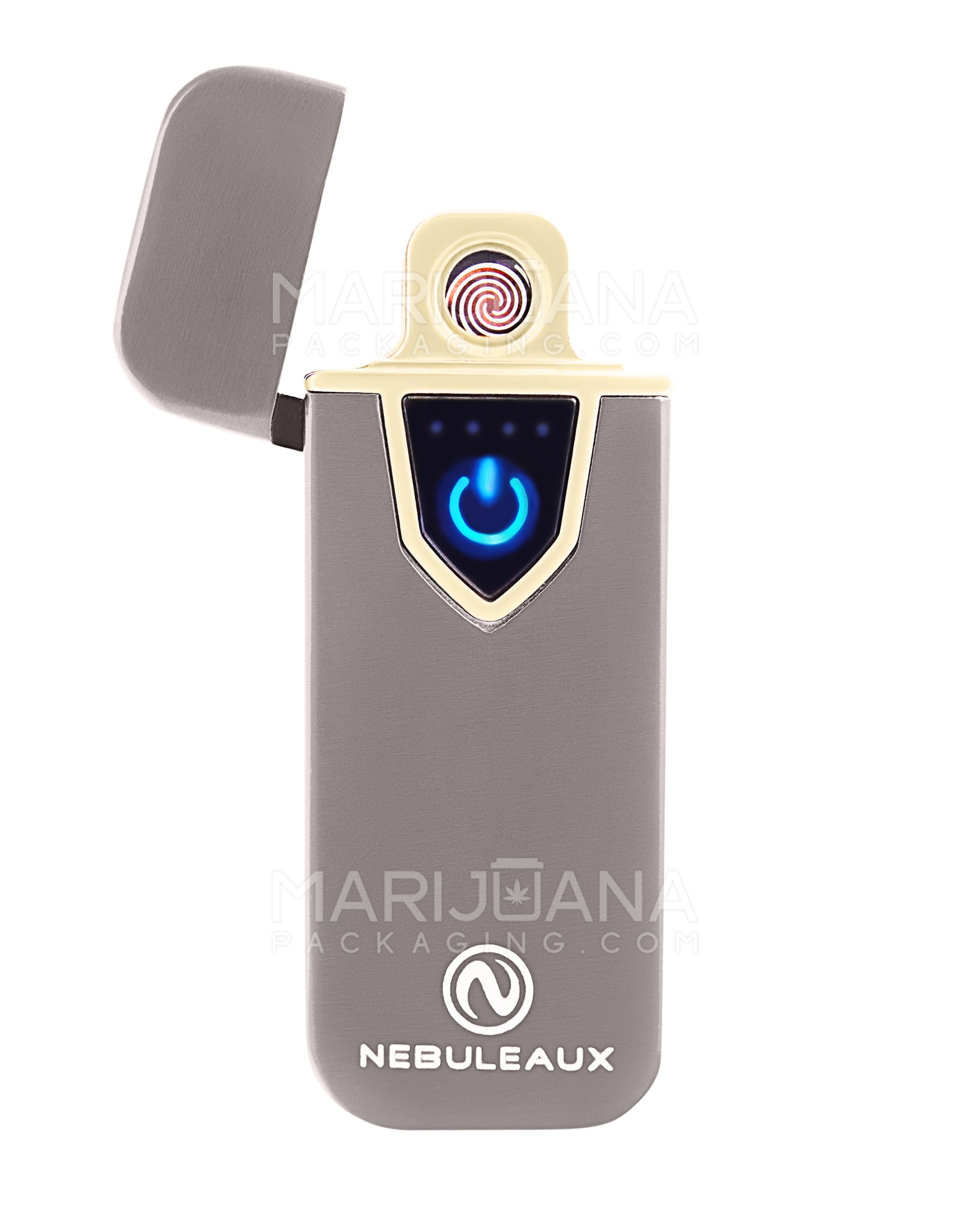 NEBULEAUX | USB Metal Flameless Lighter | 3in Tall - No Butane - Black