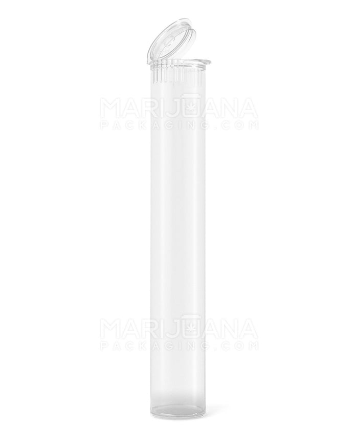 Child Resistant & Sustainable 100% Biodegradable Pop Top Plastic Pre-Roll Tubes | 116mm - Clear | Sample Image