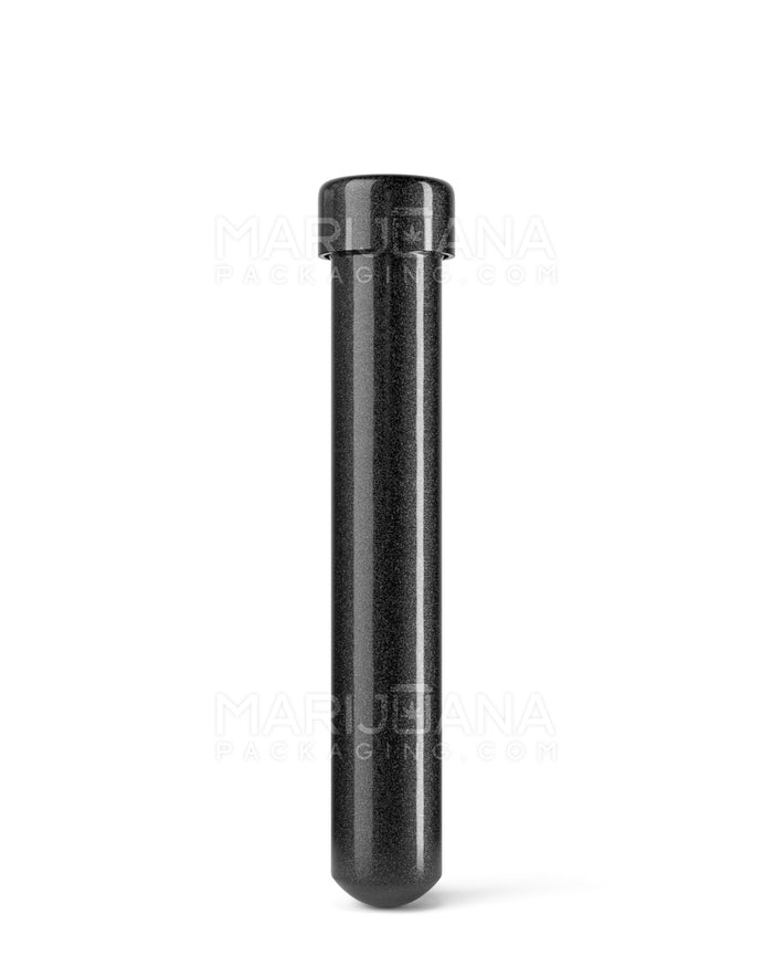 Child Resistant King Size Screw On Opaque Aluminum Metal Pre-Roll Tubes | 110mm - Black | Sample Image