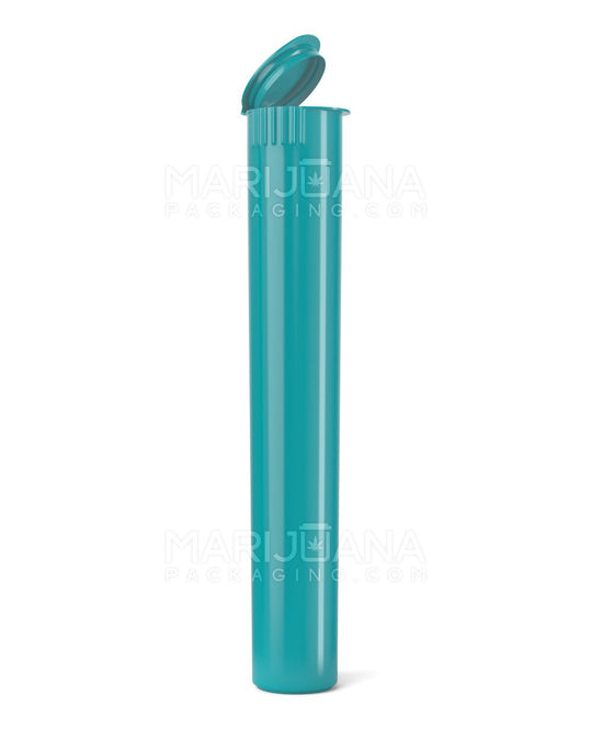 Child Resistant King Size Pop Top Opaque Plastic Pre-Roll Tubes | 116mm - Teal | Sample - 1