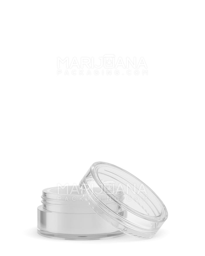 Clear Concentrate Containers w/ Screw Top Cap & White Silicone Insert | 10mL - Plastic | Sample Image