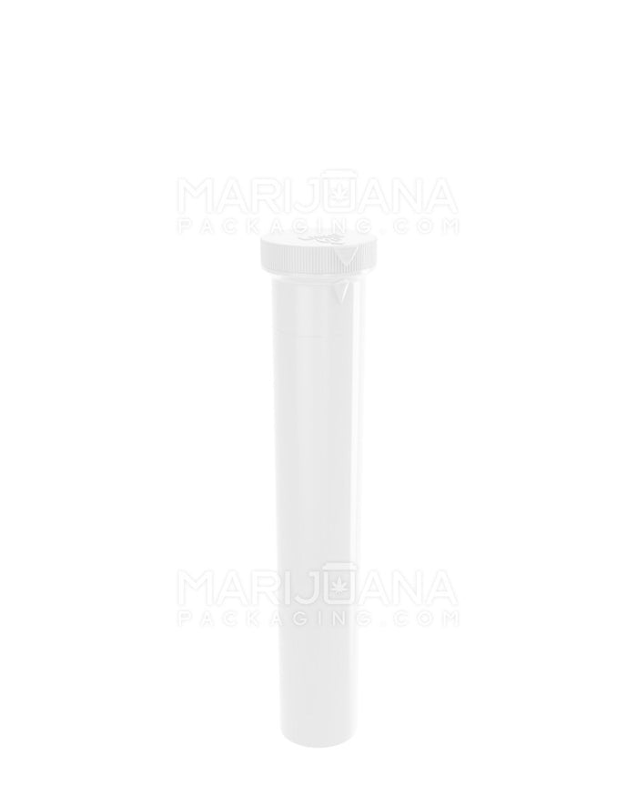 Child Resistant ‘Line-Up Arrow’ Pre-Roll Tubes | 94mm - Opaque White Plastic | Sample Image