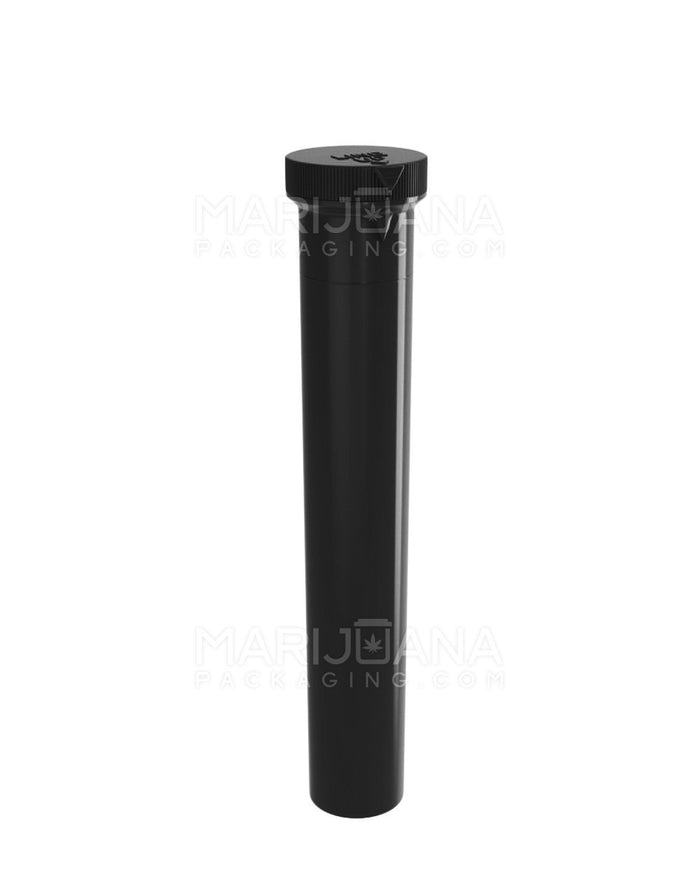 Child Resistant King Size ‘Line-Up Arrow’ Pre-Roll Tubes | 116mm - Opaque Black Plastic | Sample Image