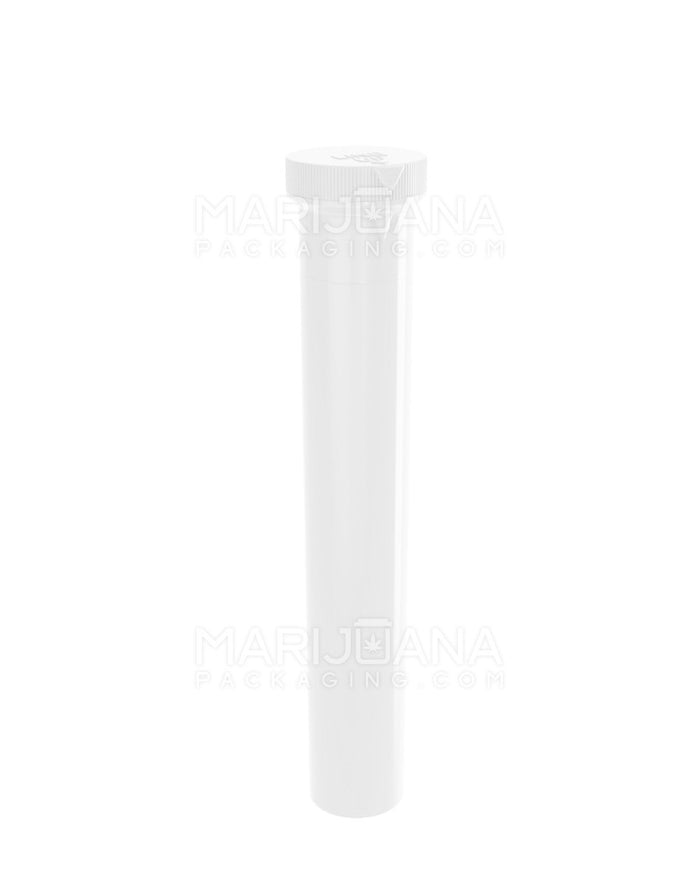 Child Resistant King Size ‘Line-Up Arrow’ Pre-Roll Tubes | 116mm - Opaque White Plastic | Sample Image