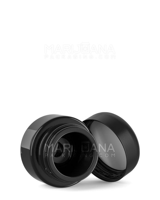 Child Resistant Glossy Black Glass Concentrate Containers w/ Cap | 29mm - 5mL | Sample