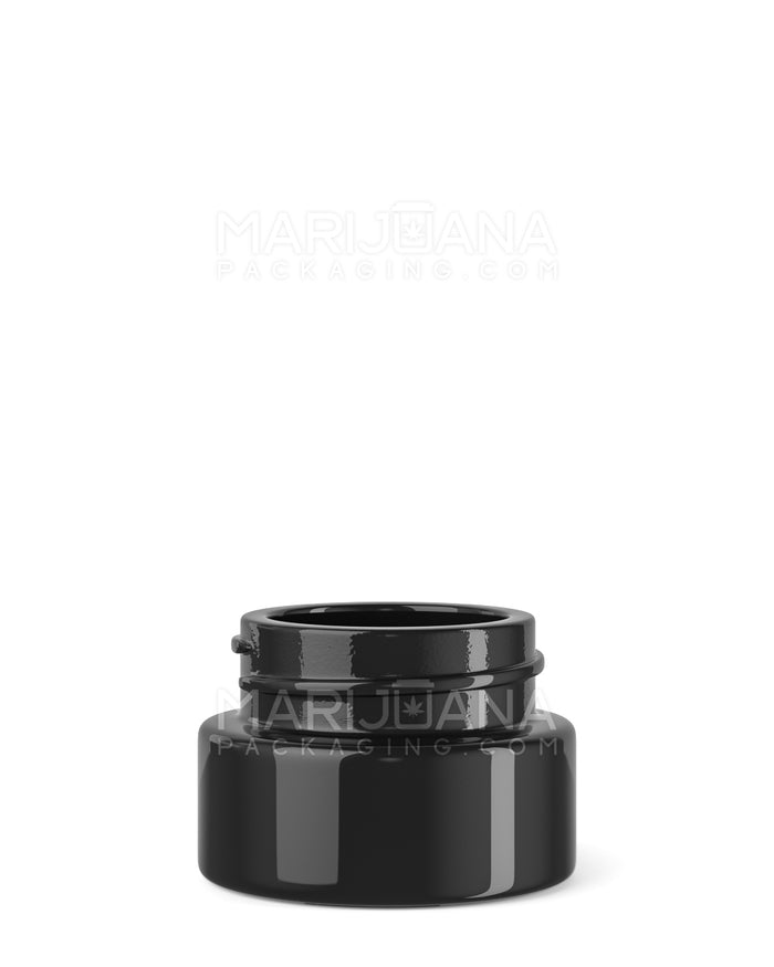 Glossy Black Glass Concentrate Containers | 32mm - 9mL - 320 Count Image