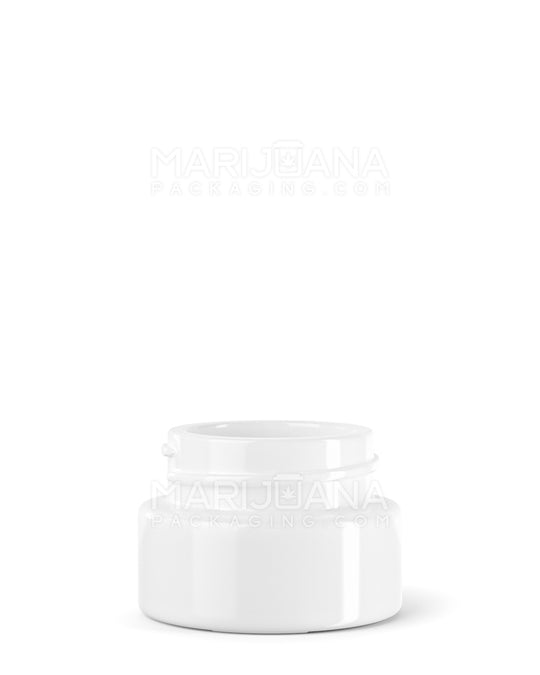 Glossy White Glass Concentrate Containers | 32mm - 9mL - 320 Count - 1