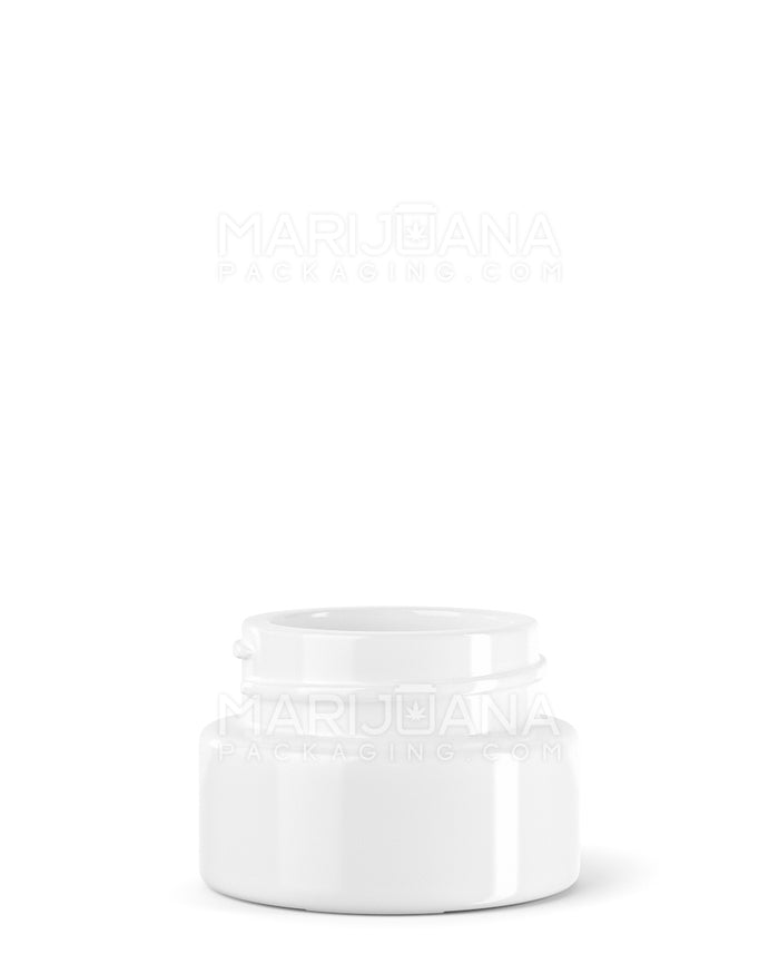 Glossy White Glass Concentrate Containers | 32mm - 9mL - 320 Count Image