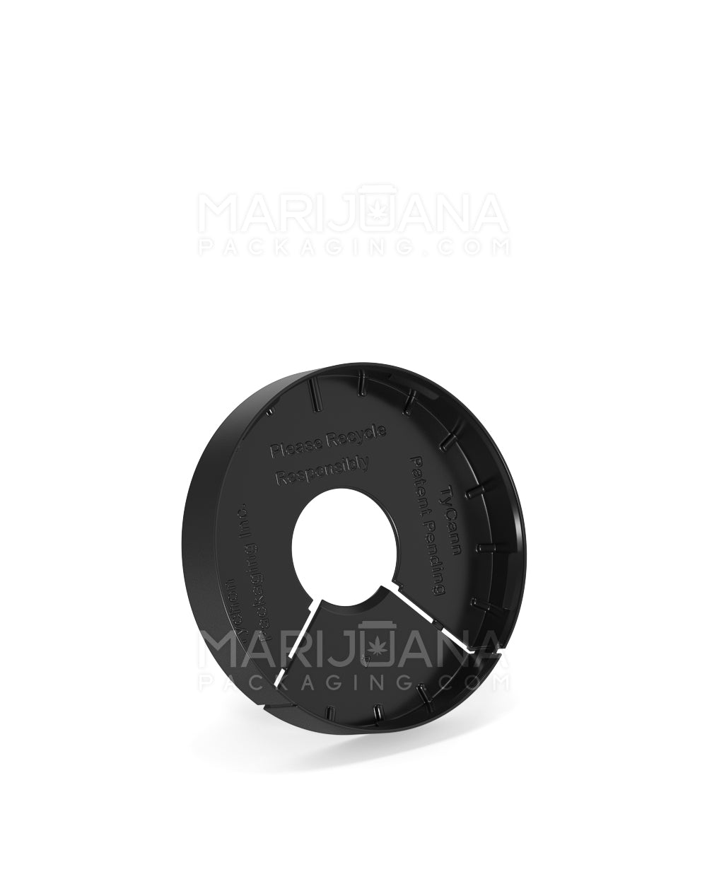 Child Resistant & Tamper Evident | Snap On Plastic Caps for Beverage Can | 53mm - Matte Black - 1000 Count - 4