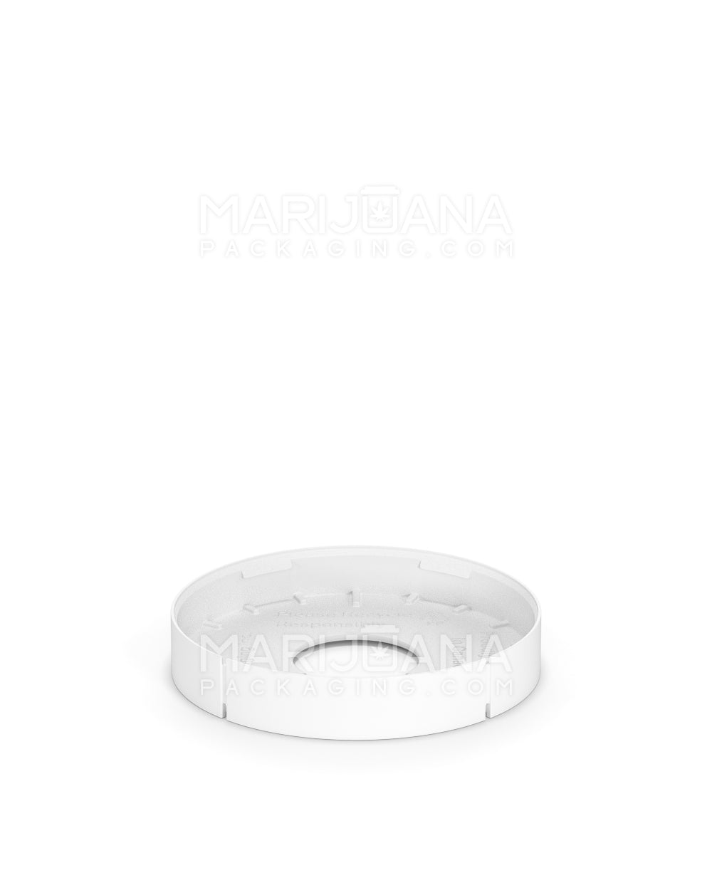 Child Resistant & Tamper Evident Snap On Plastic Caps for Beverage Can | 53mm - Matte White | Sample - 6