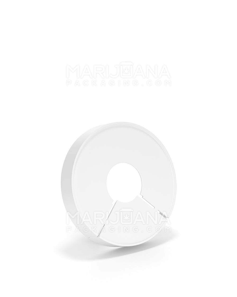 Child Resistant & Tamper Evident Snap On Plastic Caps for Beverage Can | 53mm - Matte White | Sample - 2