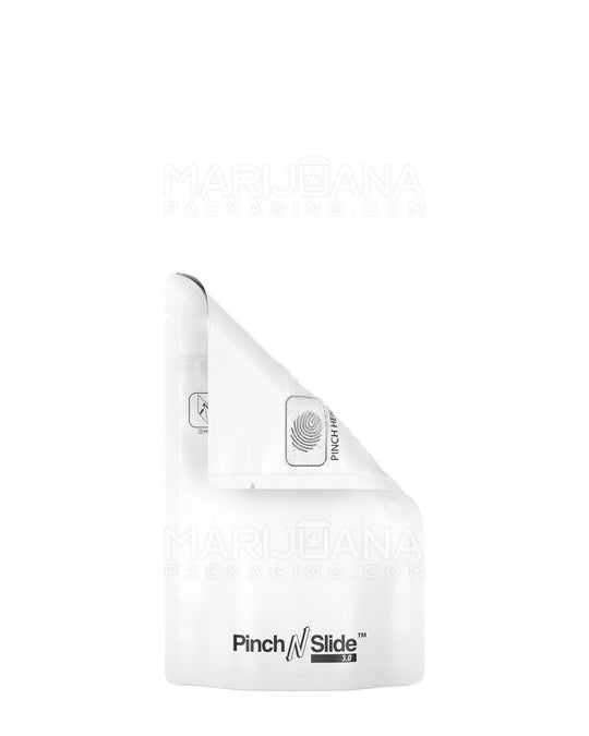 Child Resistant & Tamper Evident | Pinch N Slide 3.0 Matte White PCR Mylar Bags | 3.6in x 5.7in - 3.5g - 250 Count - 1