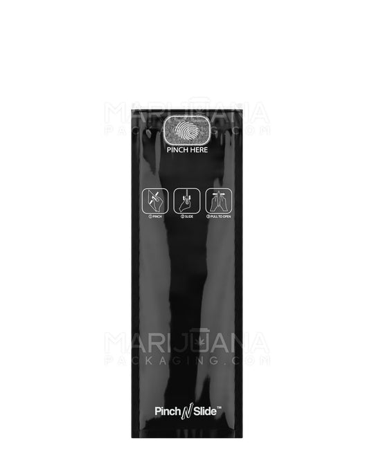 Child Resistant Pinch N Slide ASTM Matte Black Mylar Bags | 2.4in x 7.2in - 2.5g | Sample - 1