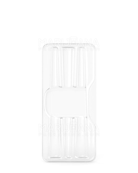 Edible & Joint Box Insert Tray for 3 King Size Pre Rolled Cones | 109mm - Clear Plastic | Sample - 1