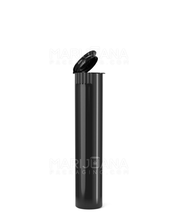 Child Resistant Pop Top Opaque Plastic Pre-Roll Tubes | 90mm - Black | Sample Image