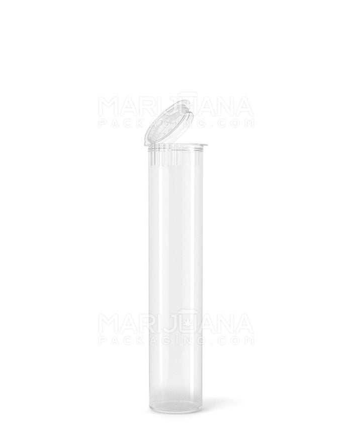 Child Resistant Pop Top Plastic Pre-Roll Tubes | 90mm - Clear | Sample Image