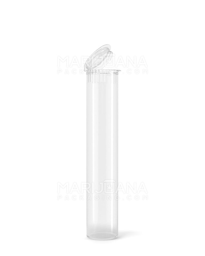 Child Resistant Pop Top Plastic Pre-Roll Tubes | 98mm - Clear | Sample Image