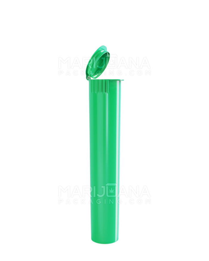 Child Resistant Pop Top Opaque Plastic Pre-Roll Tubes | 95mm - Green | Sample Image