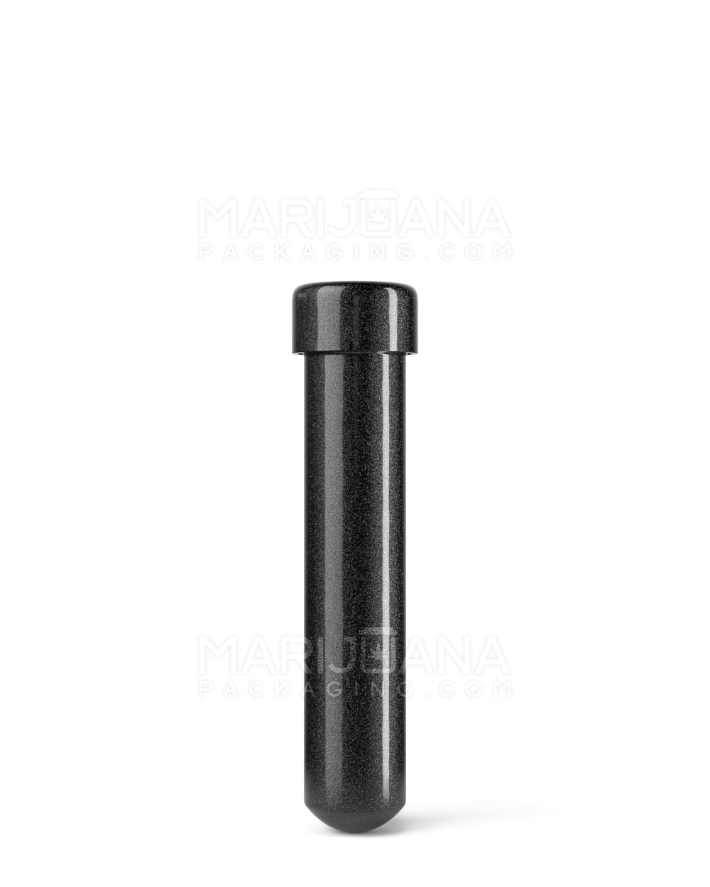 Child Resistant | Push Down and Turn Screw On Opaque Aluminum Metal Pre-Roll Tubes | 95mm - Black - 250 Count