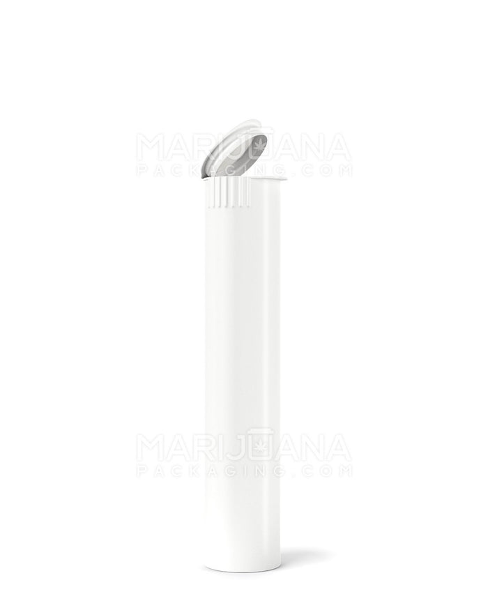 Child Resistant & Sustainable 100% Biodegradable Pop Top Plastic Pre-Roll Tubes | 95mm - White | Sample Image