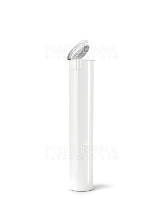 Child Resistant Pop Top Opaque Plastic Pre-Roll Tubes | 95mm - White | Sample - 1