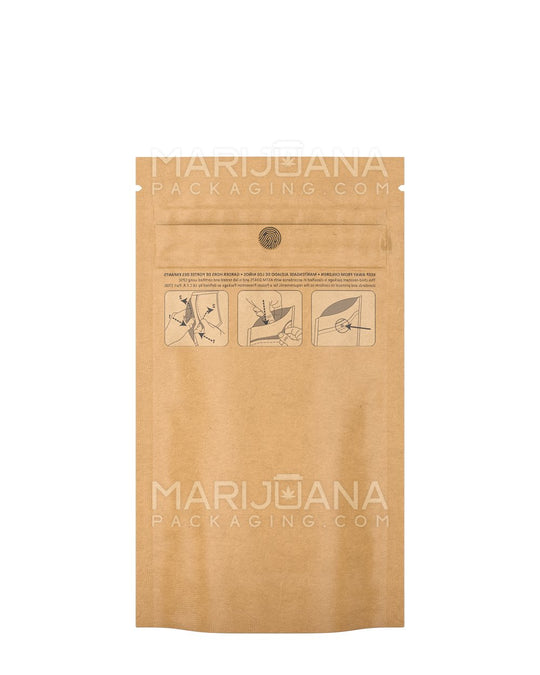 Child Resistant & Tamper Evident DymaPak Matte Kraft Paper Mylar Bag | 4in x 7in - 7g | Sample - 1