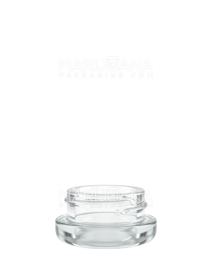 Rounded Base Clear Glass Concentrate Containers  | 38mm - 9mL | Sample Image