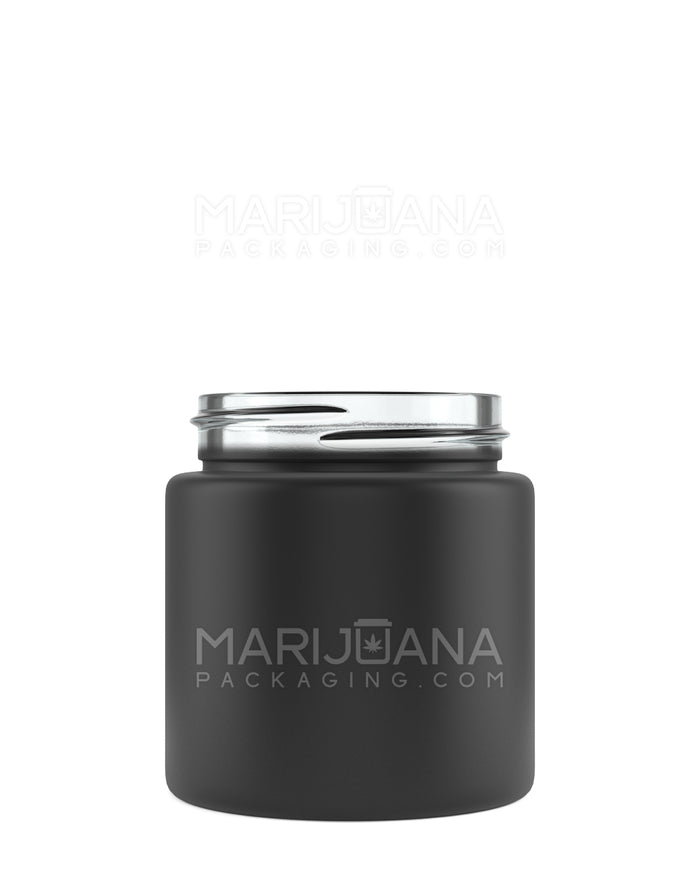 Straight Sided Matte Black Glass Jars | 53mm - 3.75oz | Sample Image