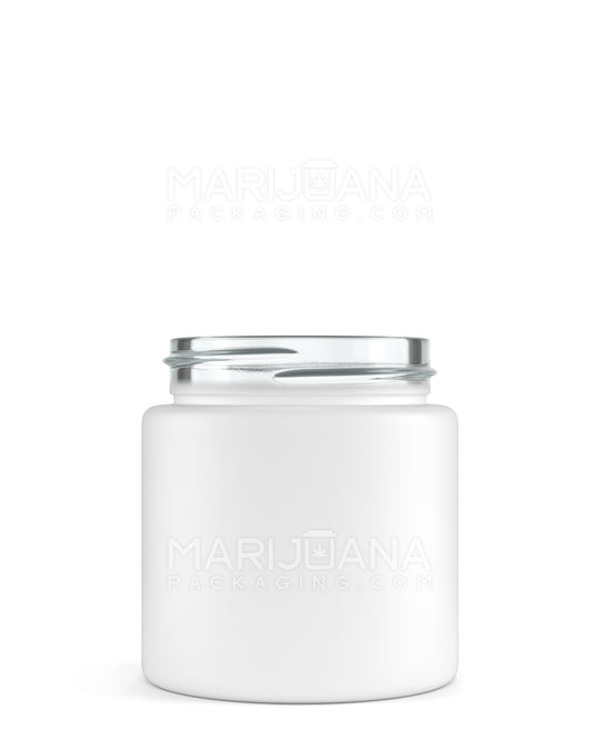 Straight Sided Matte White Glass Jars | 53mm - 3.75oz - 32 Count - 1