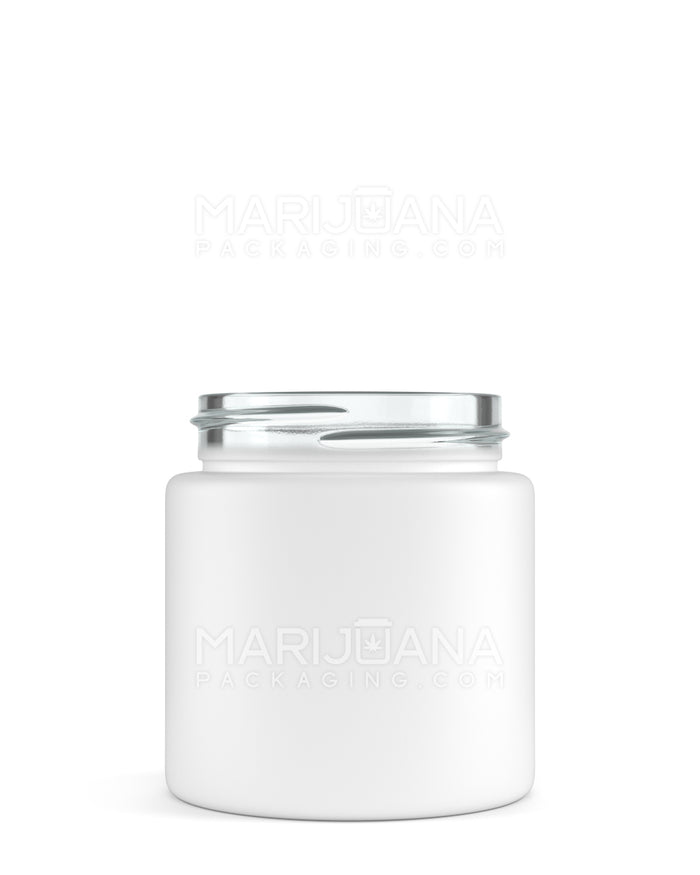 Straight Sided Matte White Glass Jars | 53mm - 3.75oz | Sample Image