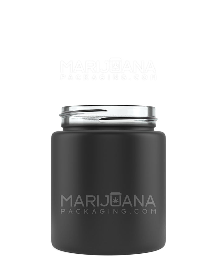 Straight Sided Matte Black Glass Jars | 53mm - 5oz | Sample Image