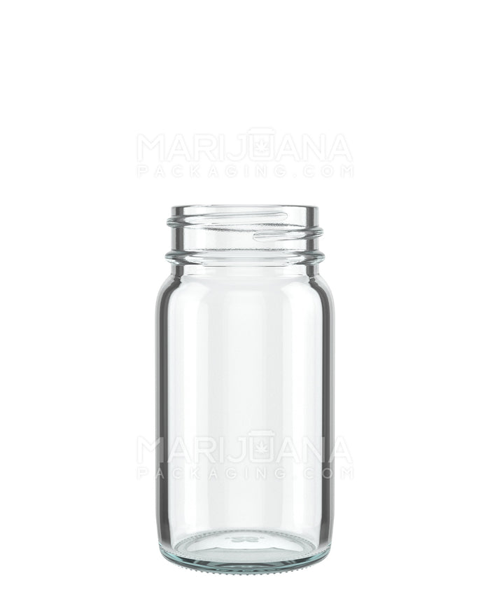 Wide Mouth Straight Sided Clear Glass Jars for Pre-Rolls | 38mm - 2oz | Sample Image