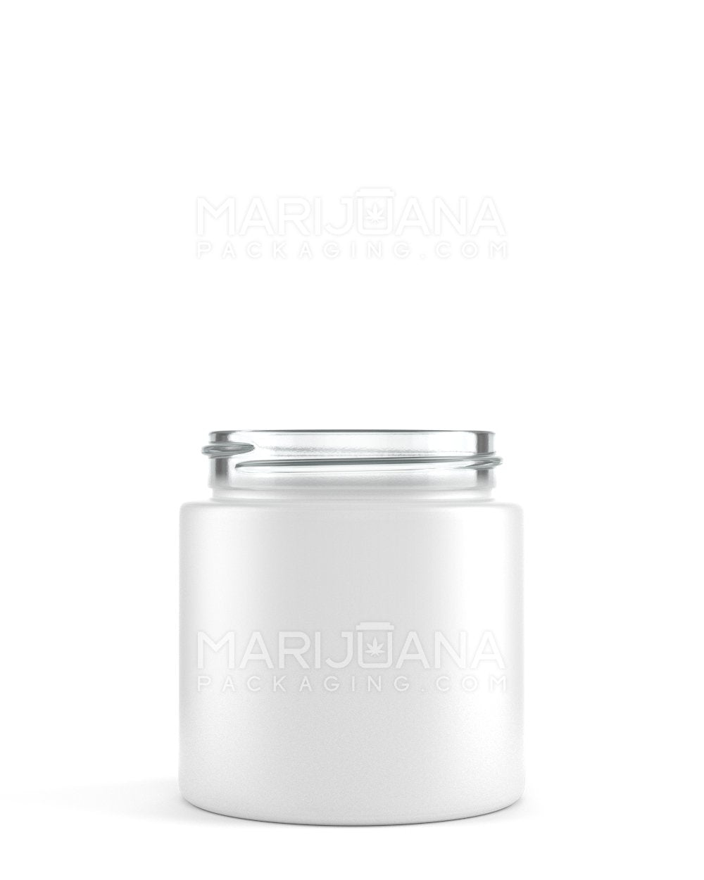 Straight Sided Glossy White Glass Jars | 48mm - 3oz | Sample - 1