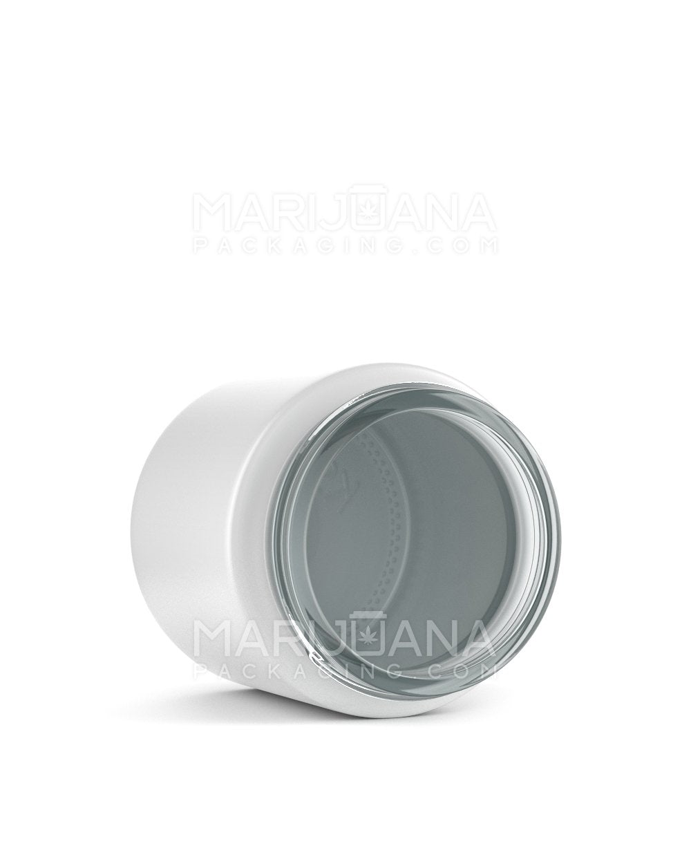 Straight Sided Glossy White Glass Jars | 48mm - 3oz | Sample - 3