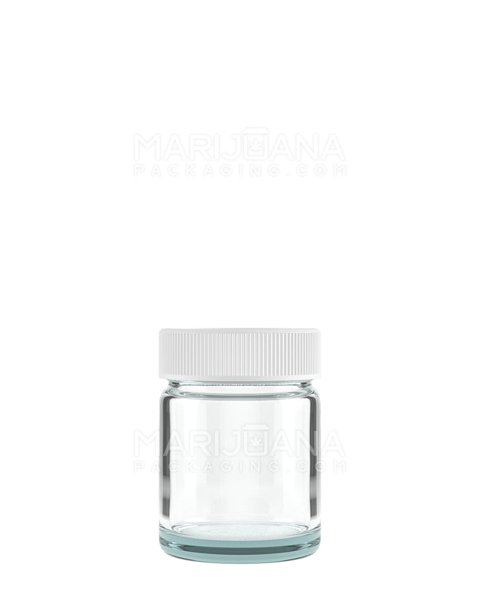 Glass Jars with White Cap | 38mm - 1oz | Sample Image