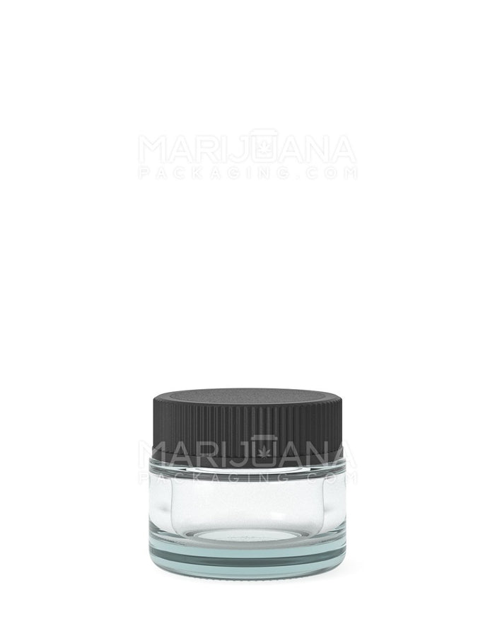 Glass Concentrate Jars with Black Cap | 28mm - 5mL | Sample Image