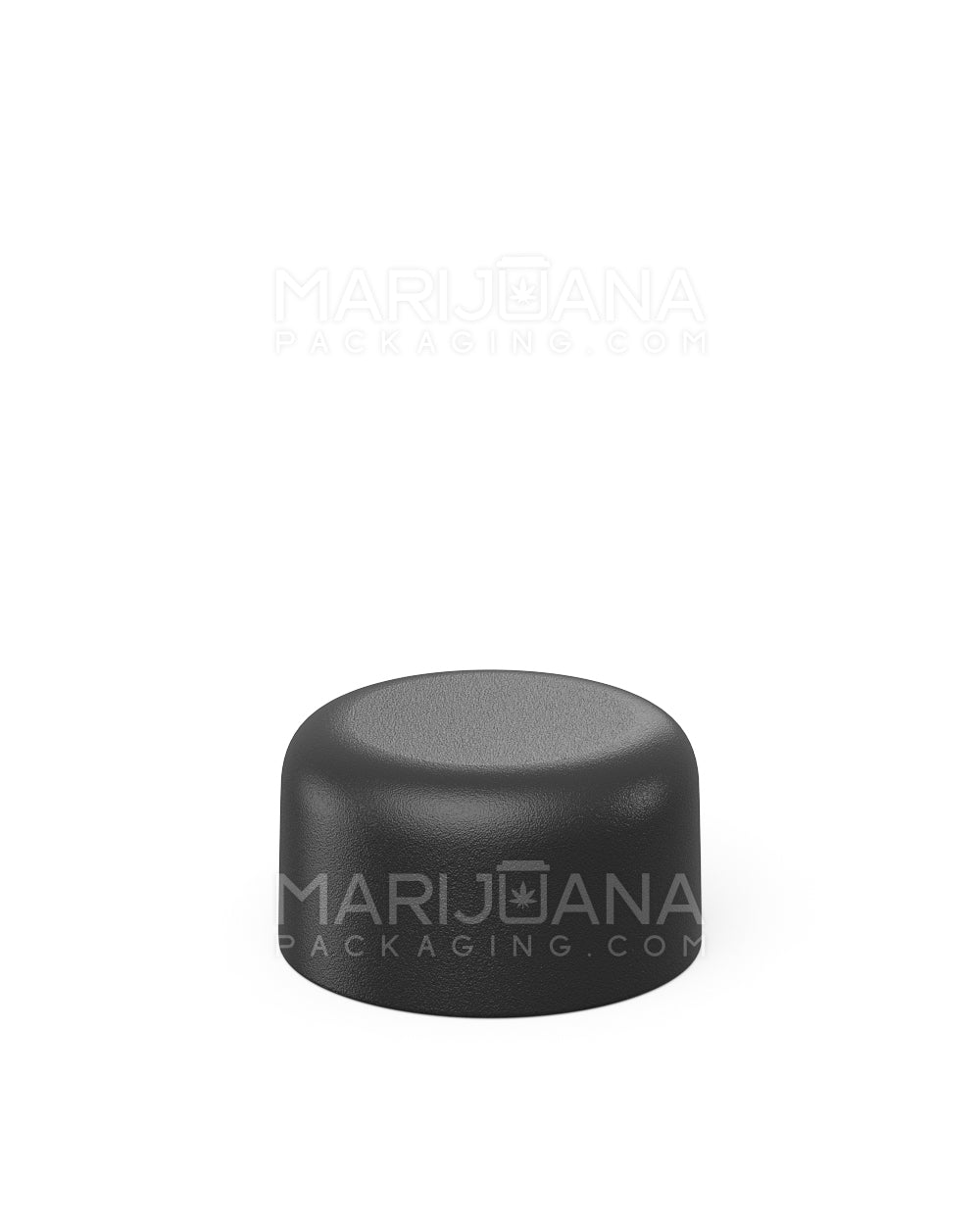 Child Resistant | Smooth Push Down & Turn Plastic Caps w/ Foam Liner | 28mm - Matte Black - 504 Count - 3