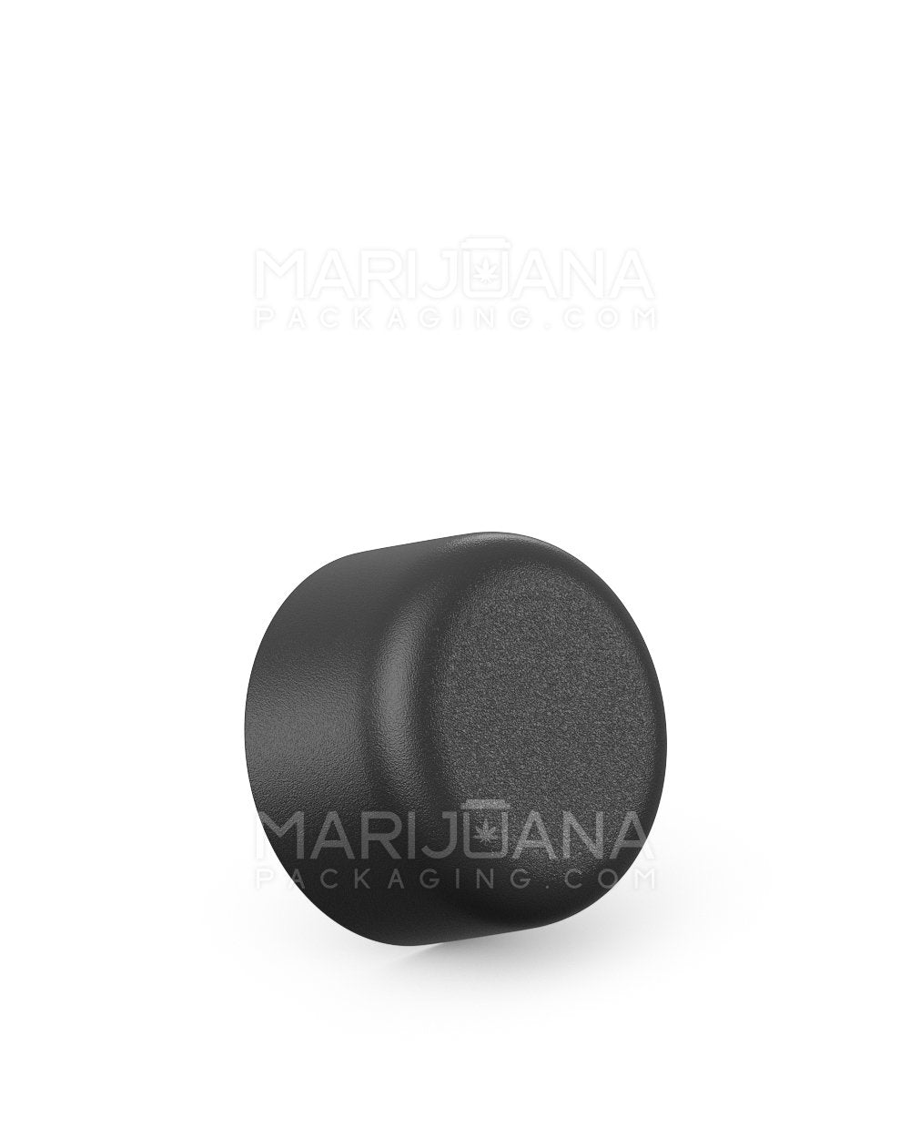 Child Resistant Smooth Push Down & Turn Plastic Caps | 28mm - Matte Black | Sample - 1