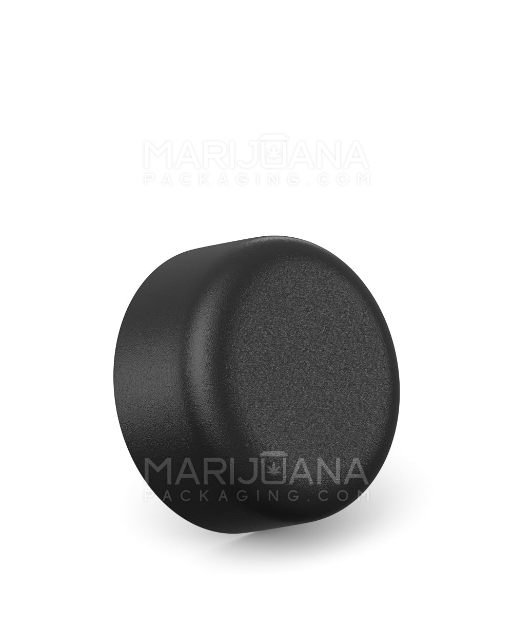 Child Resistant | Smooth Push Down & Turn Plastic Caps w/ Foam Liner | 38mm - Matte Black - 320 Count - 1