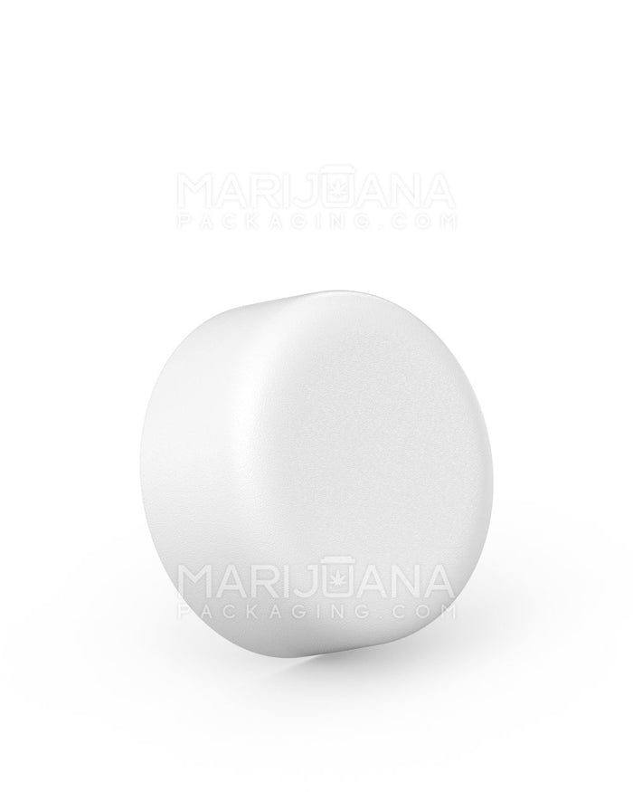 Child Resistant Smooth Push Down & Turn Plastic Caps | 38mm - Matte White | Sample Image